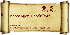 Messinger Renátó névjegykártya